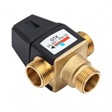 TargetEvo 3-Way Mixing Valve with G 3/4" Male Connections Lead Free Brass Body 95-140F Temperature Range Anti-Scald - B07H3NTQRP